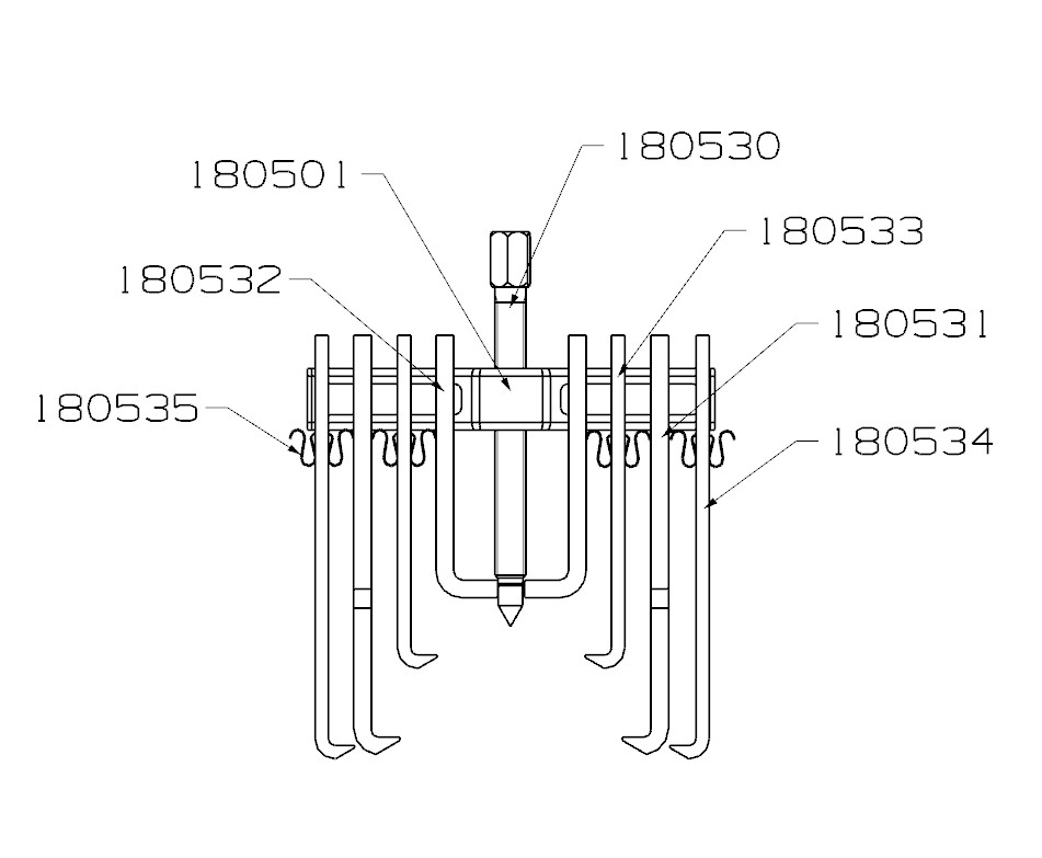 EXTRACTOR MULTIPLE FORZA SERIE 1800 CON 8 PATAS